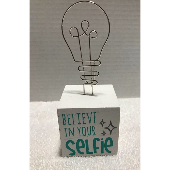 Chalk Couture  Block Photo Holders Car,‎ Star, House and Lightbulb- NEW - Picture 5 of 17